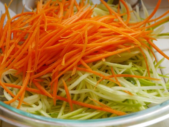 Кабачок и морковь